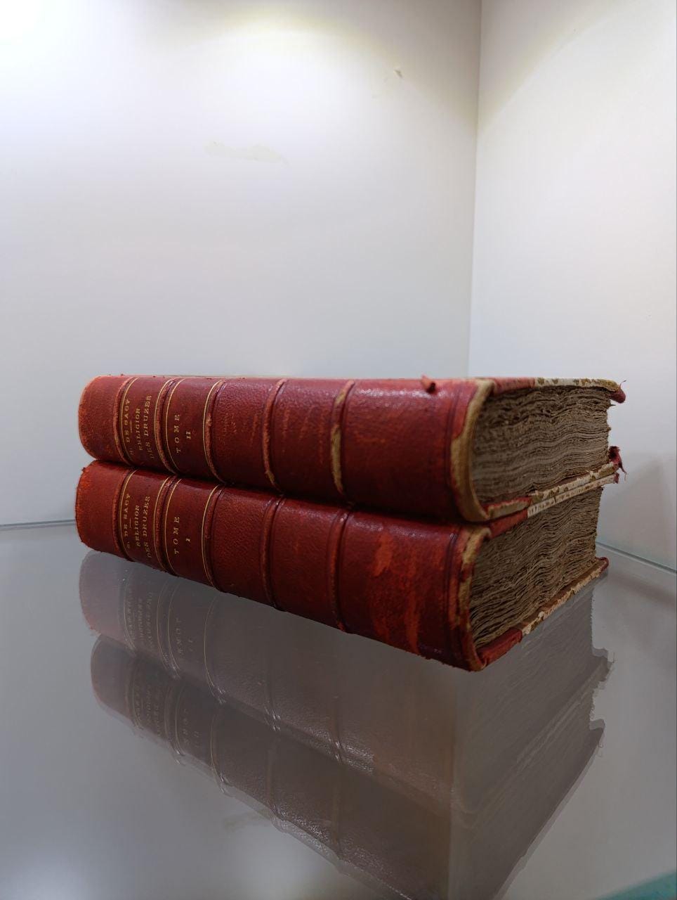 Rare 1838 First Edition of 'Exposé de la Religion des Druzes' by Silvestre de Sacy - 2 Volumes