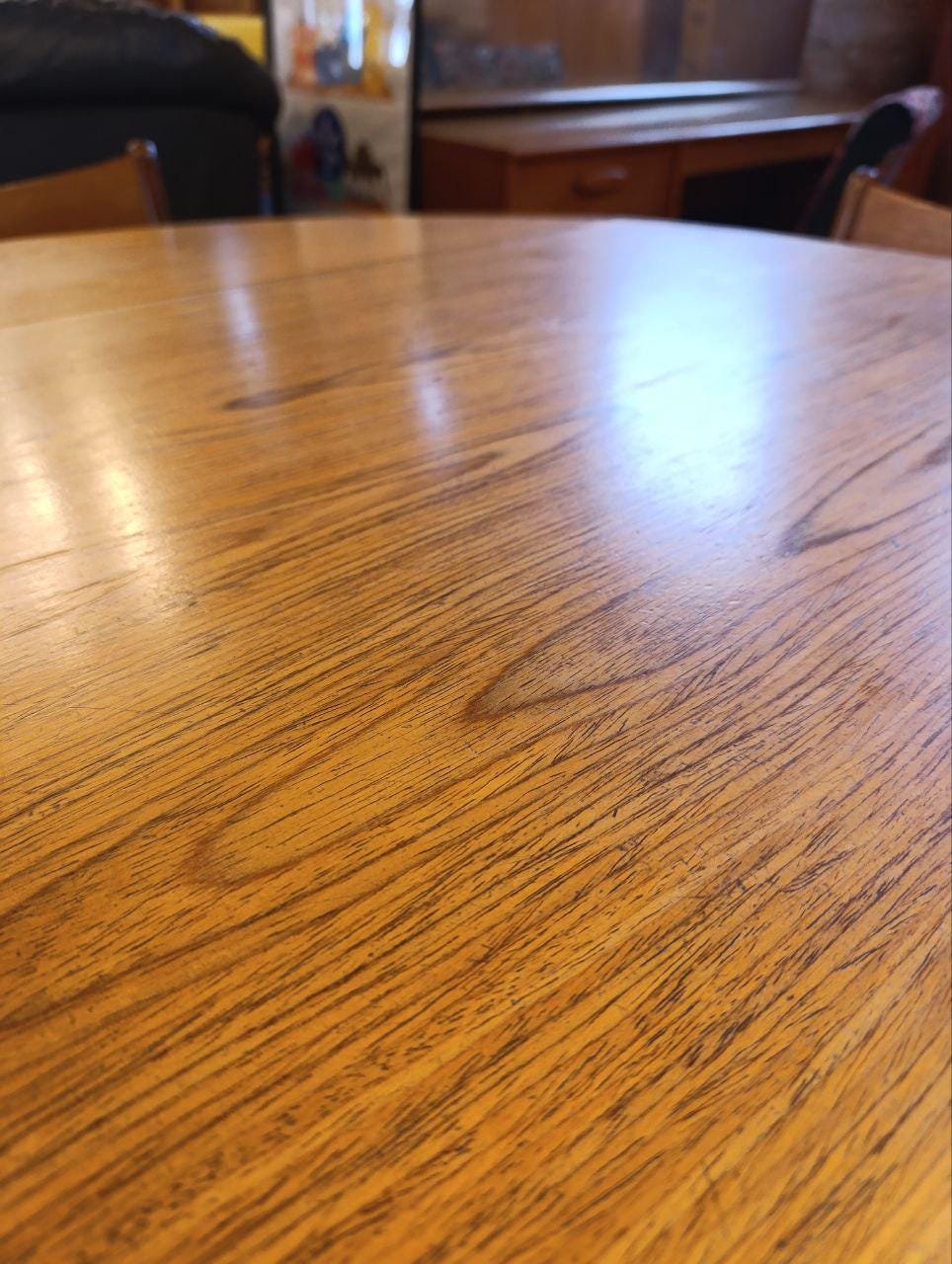 Mid Century Teak Drop-Leaf Dining Set - Table and 4 Portwood Chairs, Turtle Green Seats