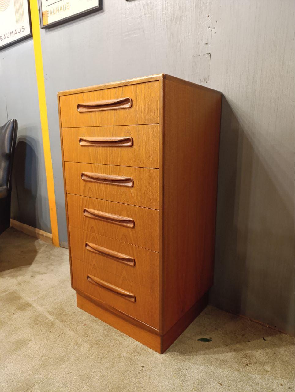 G Plan Fresco Tallboy Chest of Drawers by Victor Wilkins - 1960s