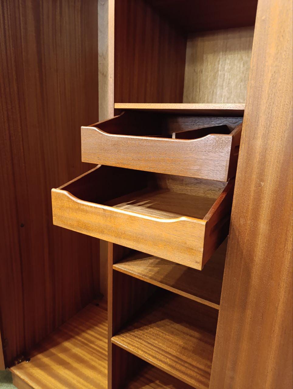 Mid-Century Modern G Plan Teak Armoire / Wardrobe - 1960s
