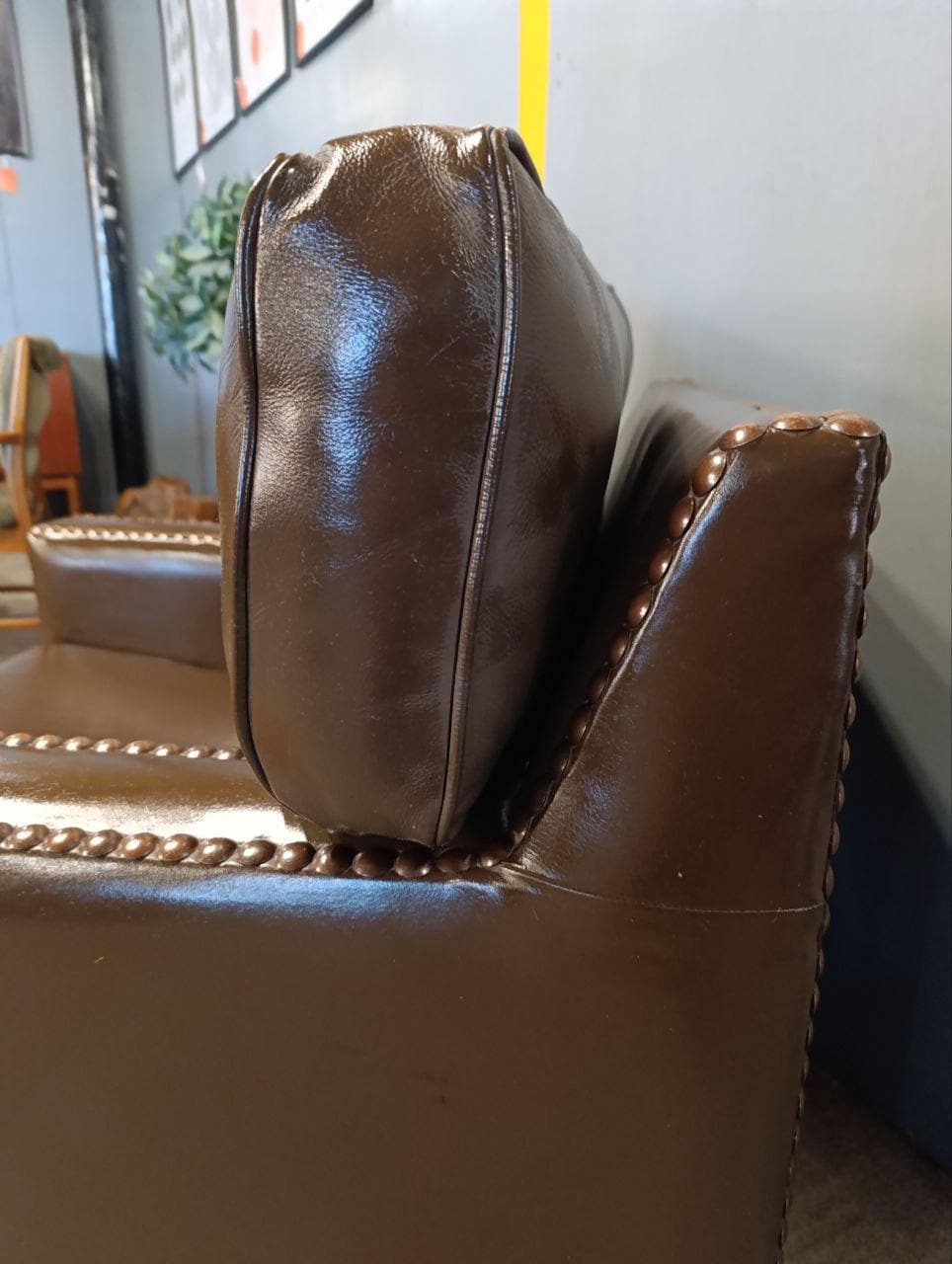 Vintage Restored Leather Armchair - Handmade in Chelsea Bordeaux