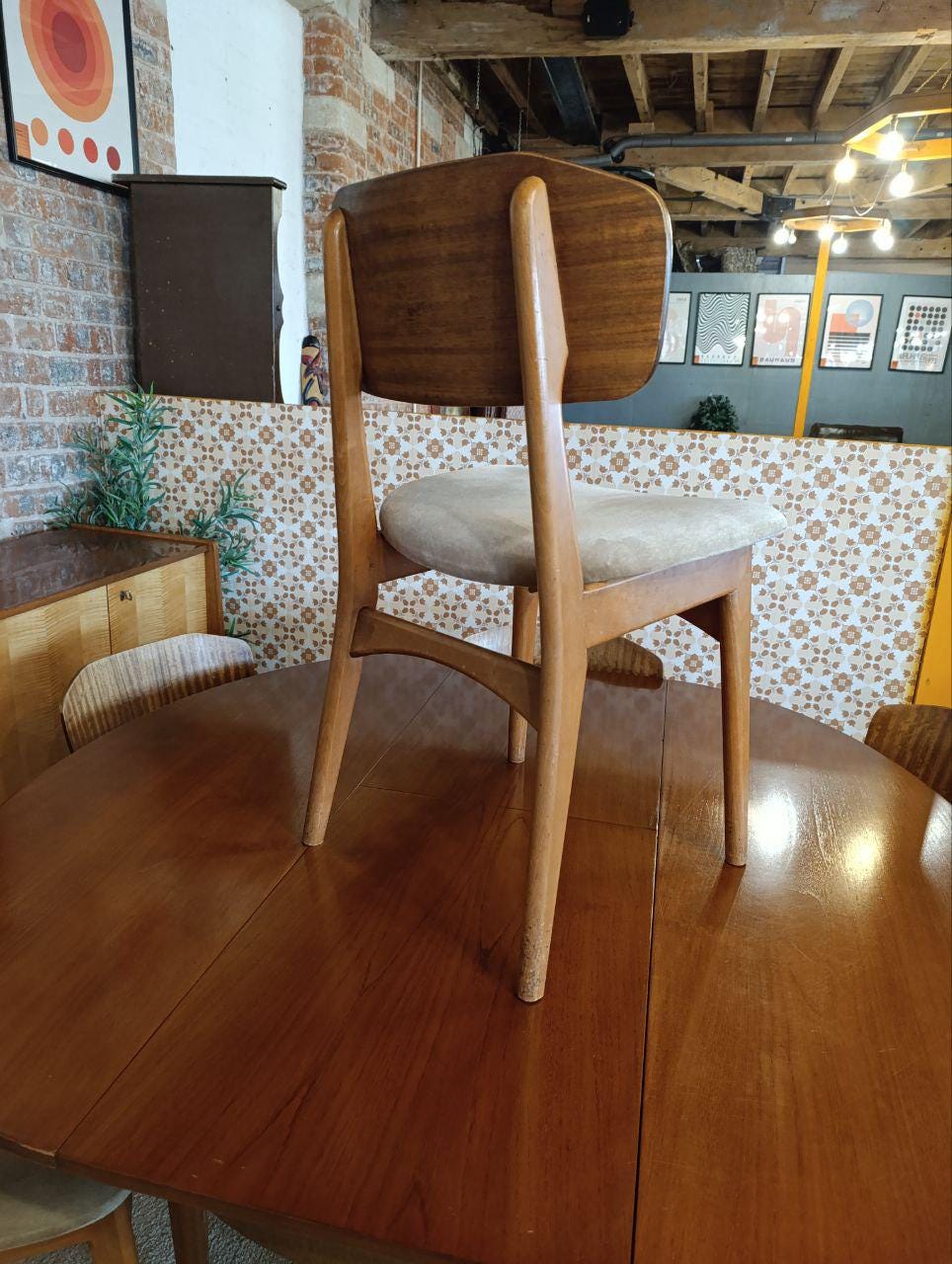 1960s Greaves & Thomas Extendable Dining Table with E. Gibb Chairs - Retro Dining Set, Seats 4-8