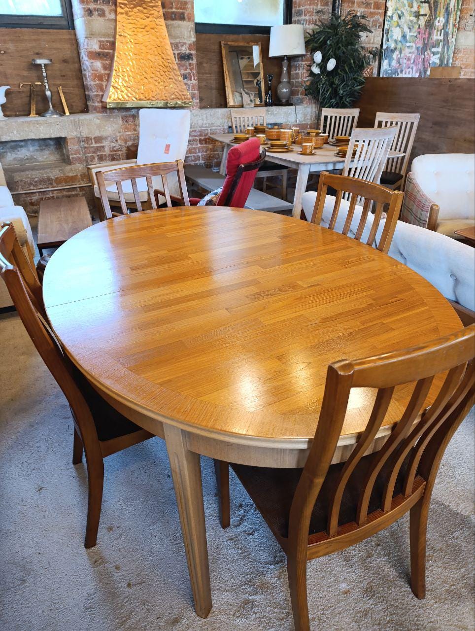Mid-Century Modern Dining Table by William Lawrence - Teak Butterfly Leaf Table with 4 Chairs, 1960s