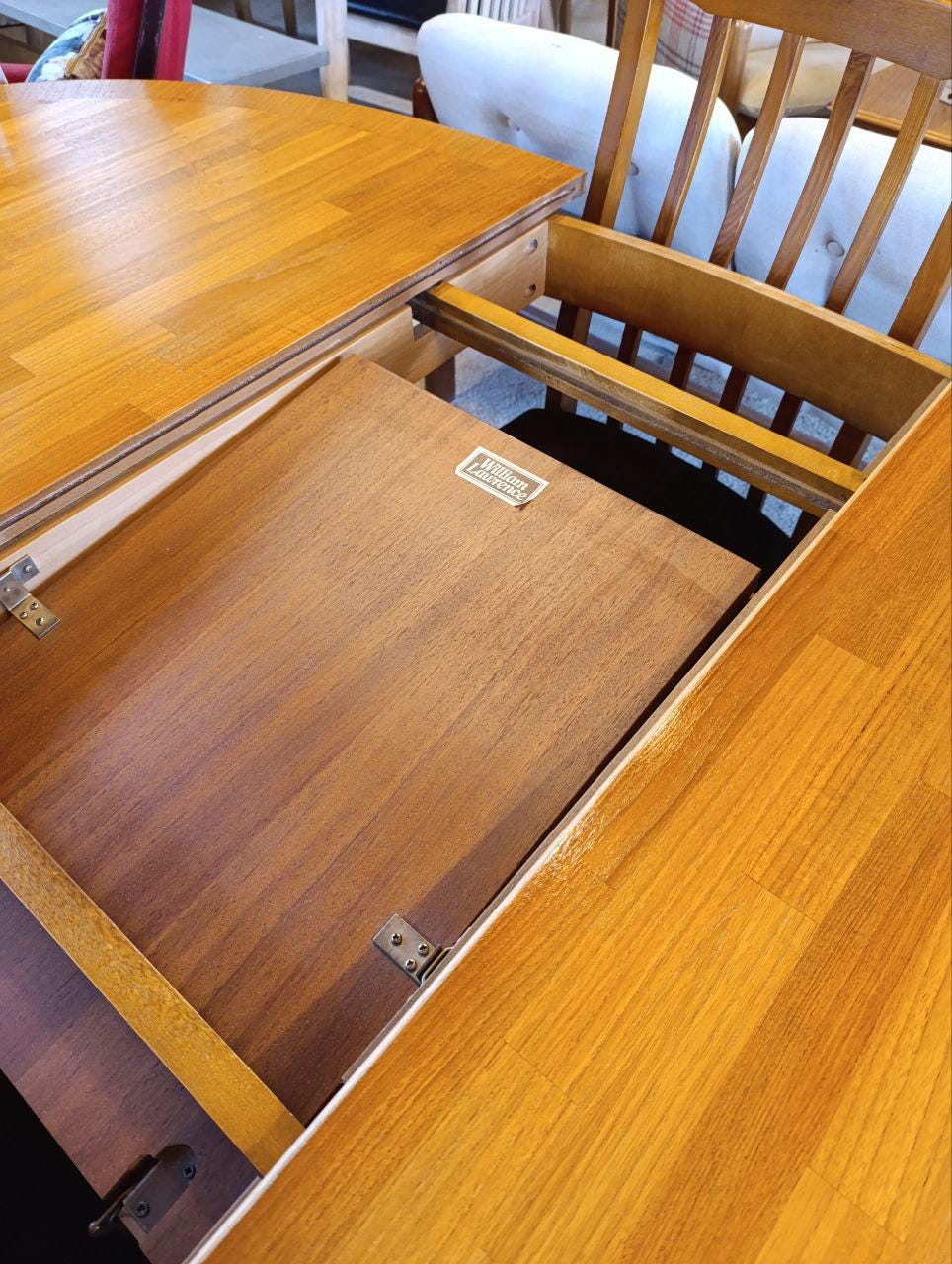 Mid-Century Modern Dining Table by William Lawrence - Teak Butterfly Leaf Table with 4 Chairs, 1960s
