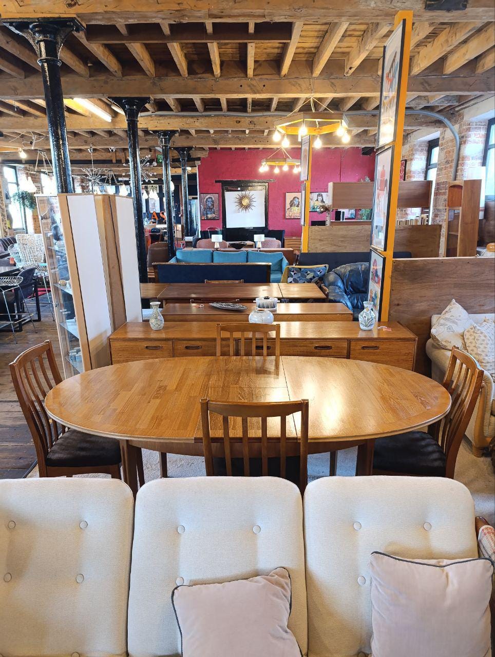 Mid-Century Modern Dining Table by William Lawrence - Teak Butterfly Leaf Table with 4 Chairs, 1960s