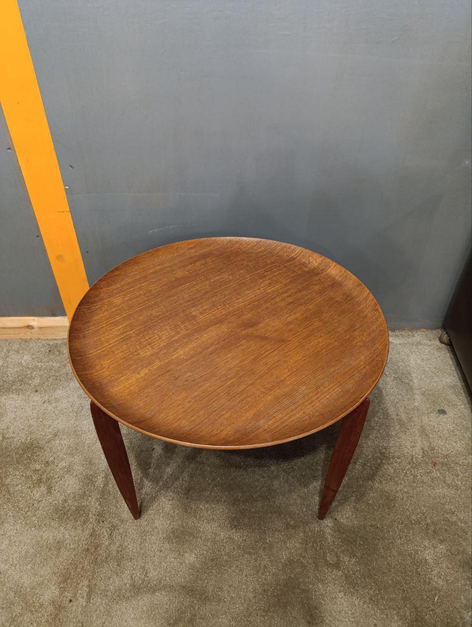 Danish Teak Tray Table 'Model 4508' by Willumsen & Engholm for Fritz Hansen - 1958 Design, Minimalist Elegance