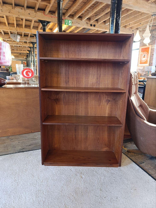 Mid-Century Teak Bookcase - Adjustable Shelves, Danish Design, British Made
