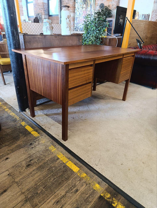Vintage 1970s Mid-Century Teak Desk by Verco - Sleek & Functional