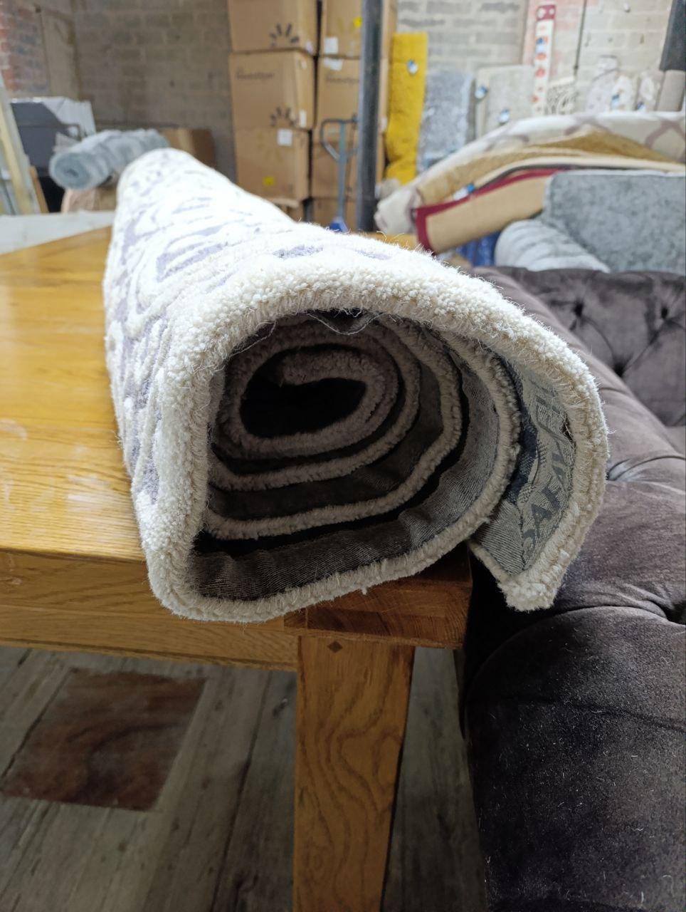 SAFAVIEH Navy Blue/Ivory Moroccan Wool Rug - Hand-Tufted