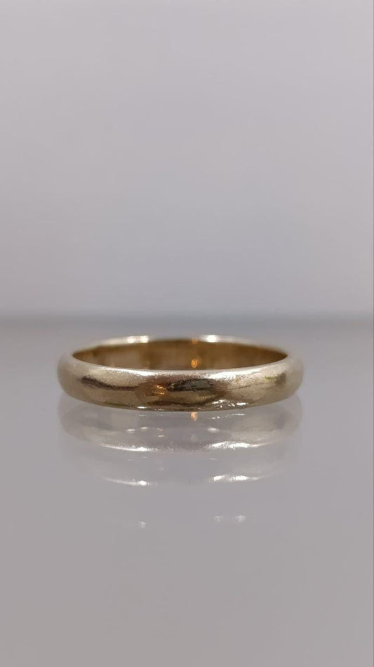 Vintage 1962 9ct Yellow Gold Wedding Band - London Hallmarked
