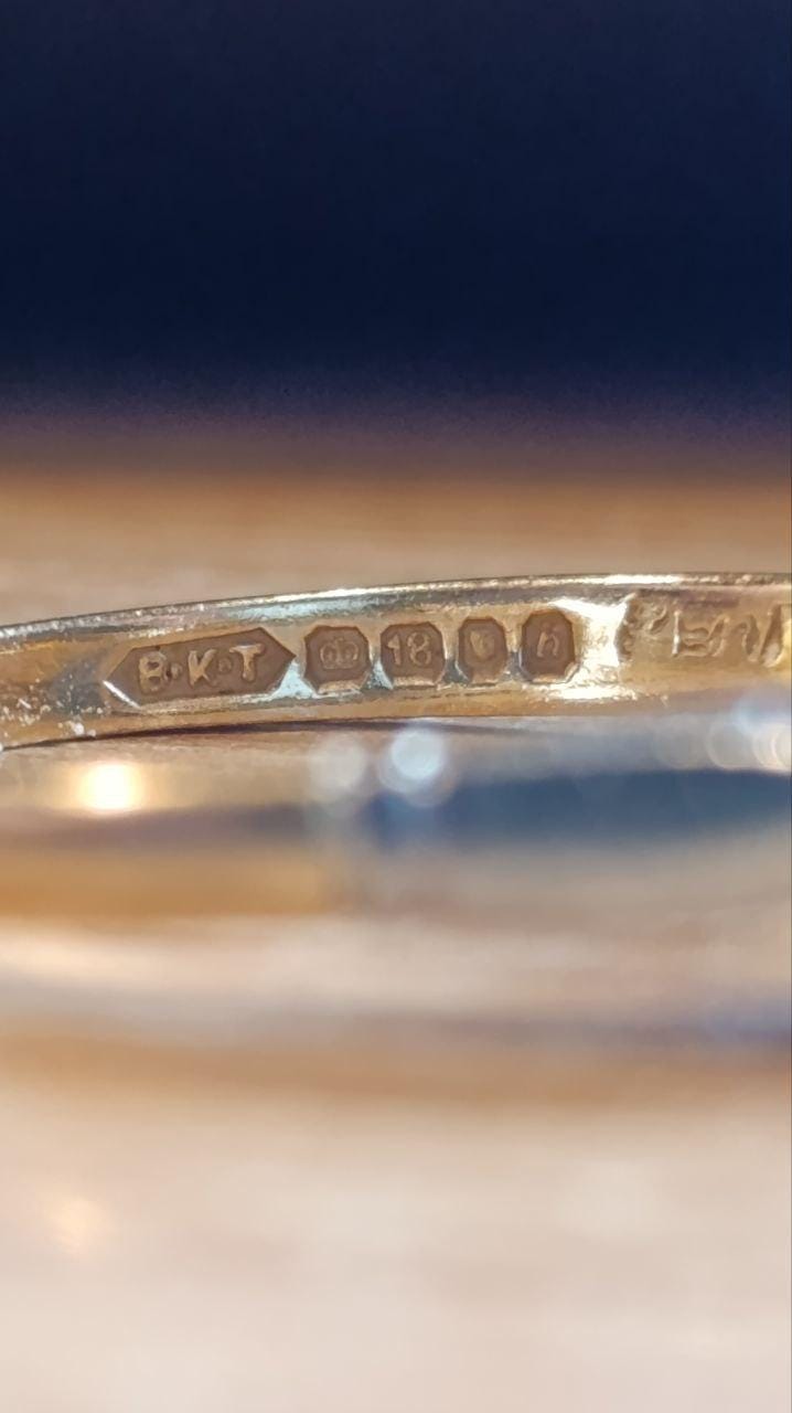 Elegant Vintage (1957) 18ct Gold & Platinum Diamond Solitaire Ring - 0.5ct