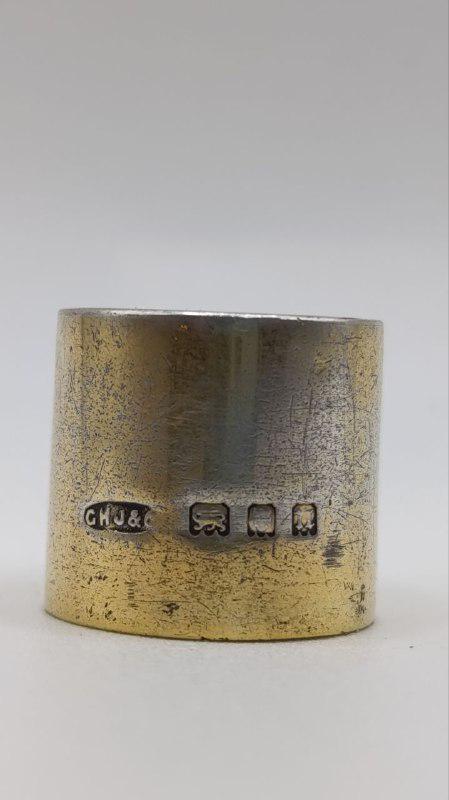 Sterling Silver Mounted Glass Scent Bottle, London 1928