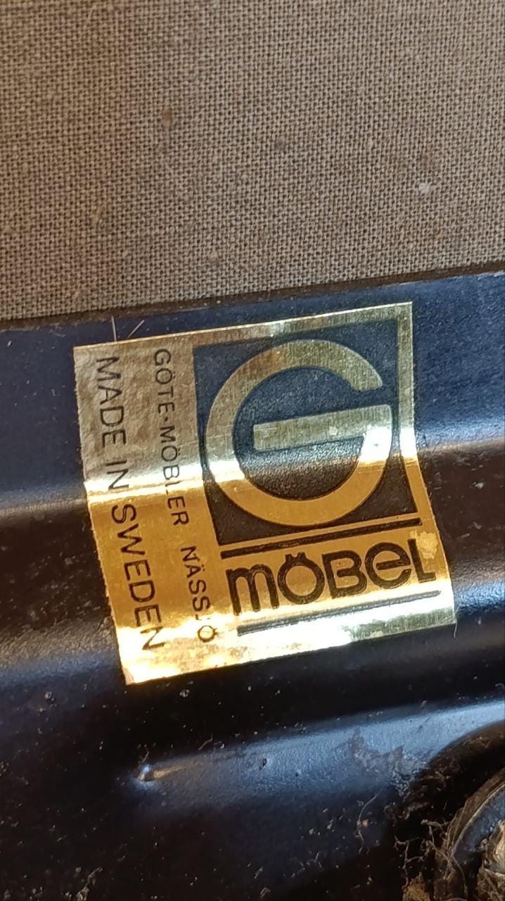 Göte Möbler 1960s Lounge Chair & Ottoman – Swedish Mid-Century Modern (New Upholstery)