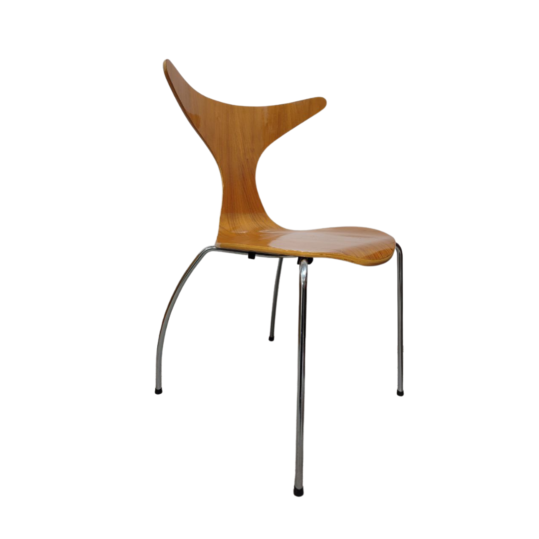 Set of 4 Danish Dining Chairs by Bjarke Nielsen for Dan-Form