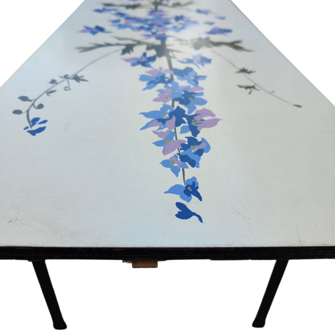 Mid Century Floral Design Coffee Table by John Piper for Terence Conran