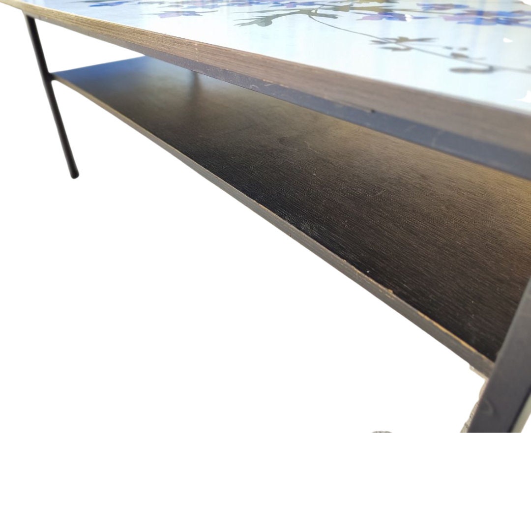 Mid Century Floral Design Coffee Table by John Piper for Terence Conran