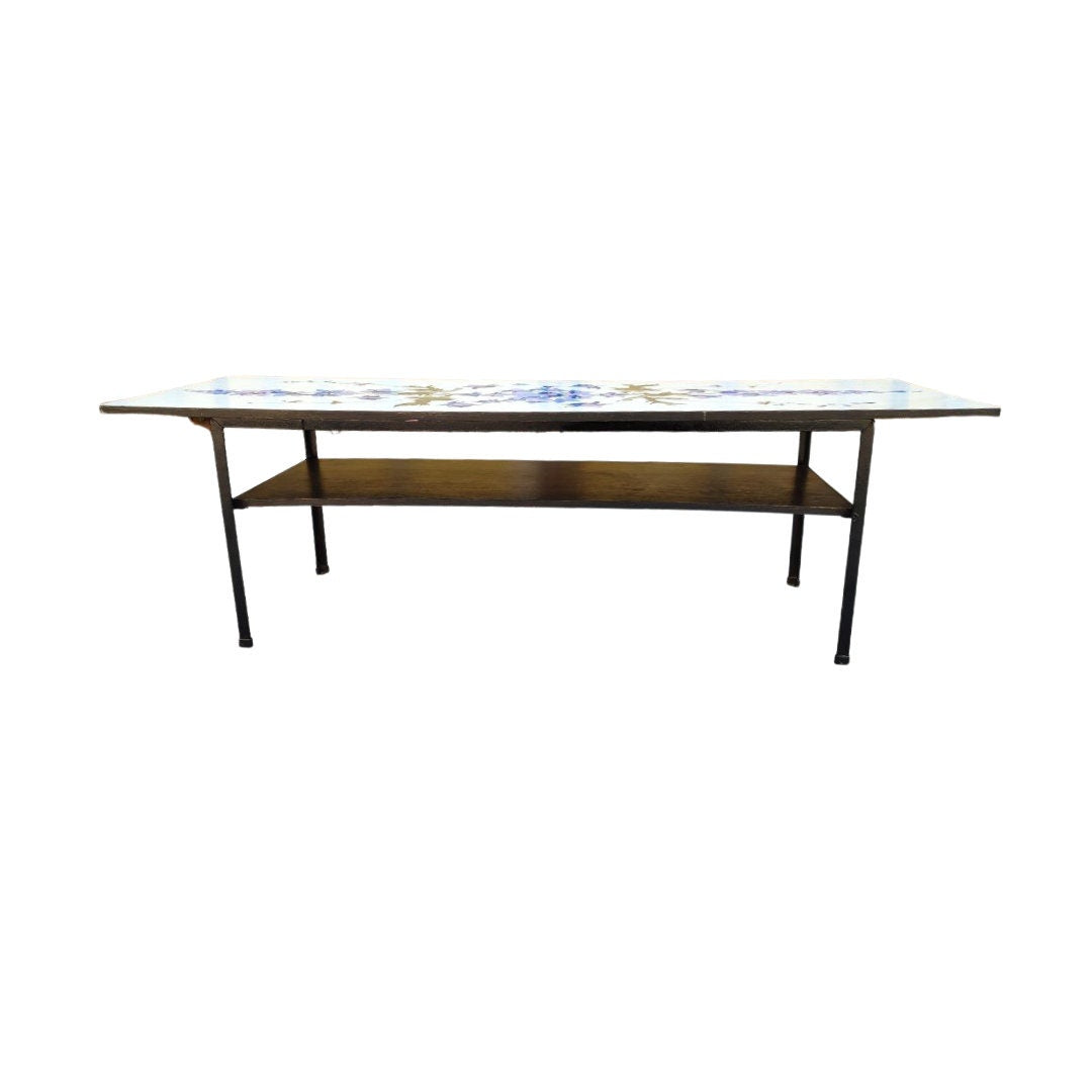 Mid Century Floral Design Coffee Table by John Piper for Terence Conran