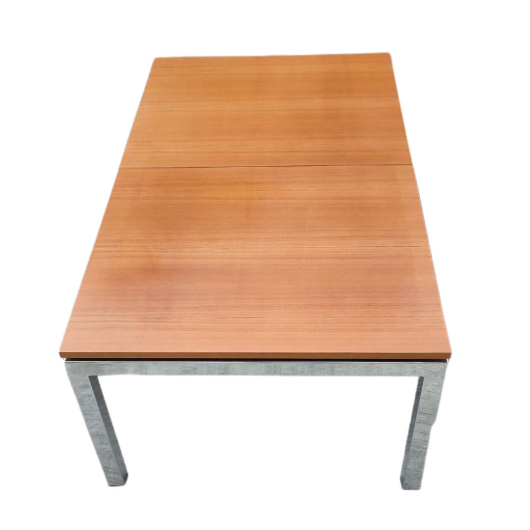 Large Mid Century Coffee Table with Sliding Top