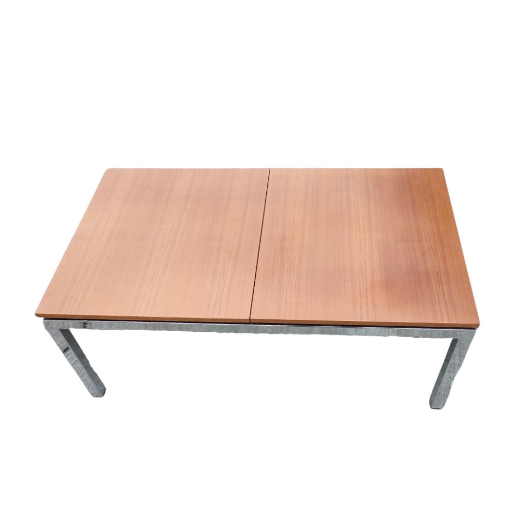 Large Mid Century Coffee Table with Sliding Top