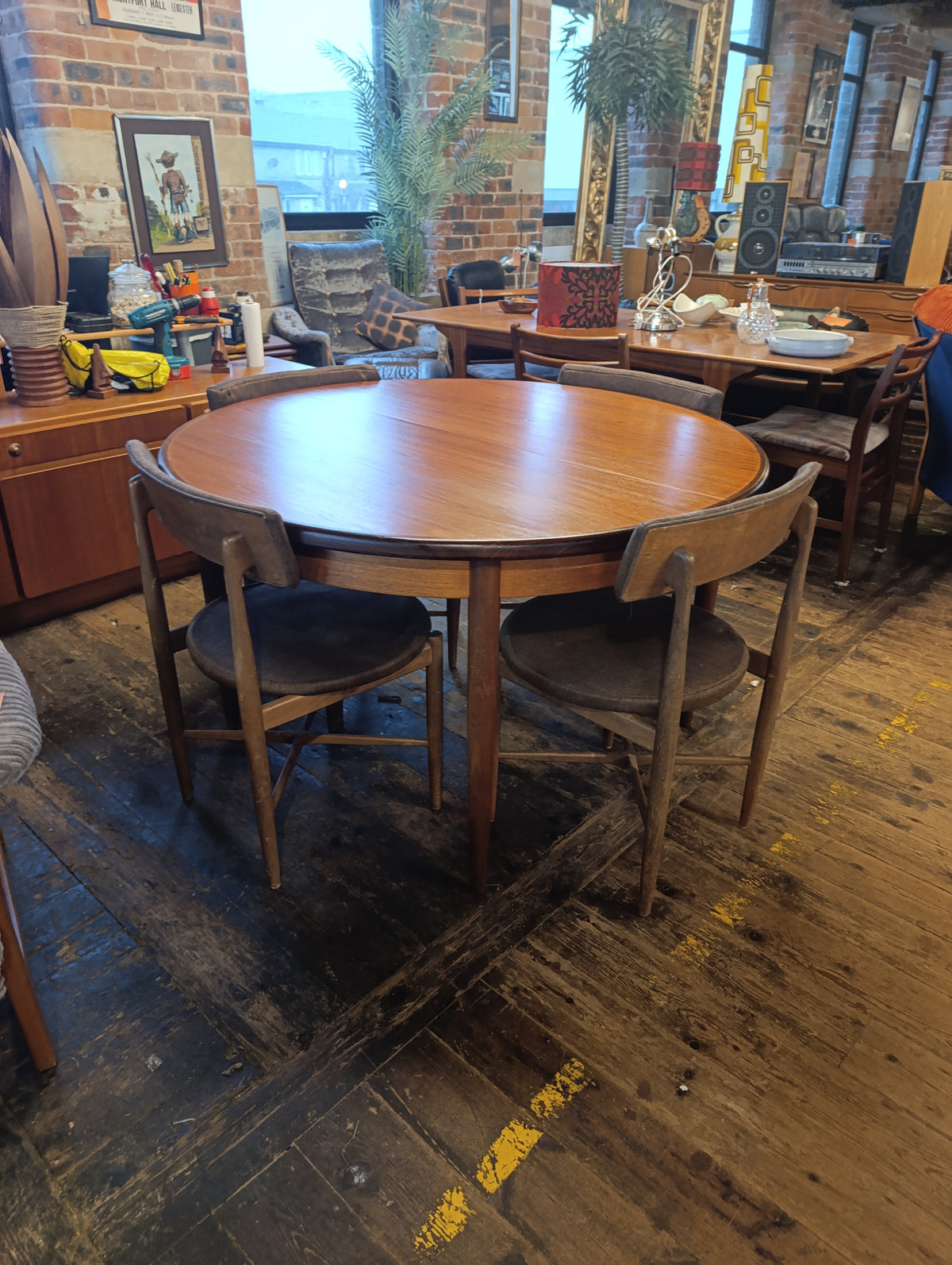 G-Plan Fresco Extending Dining Table and Four Chairs by Victor Wilkins