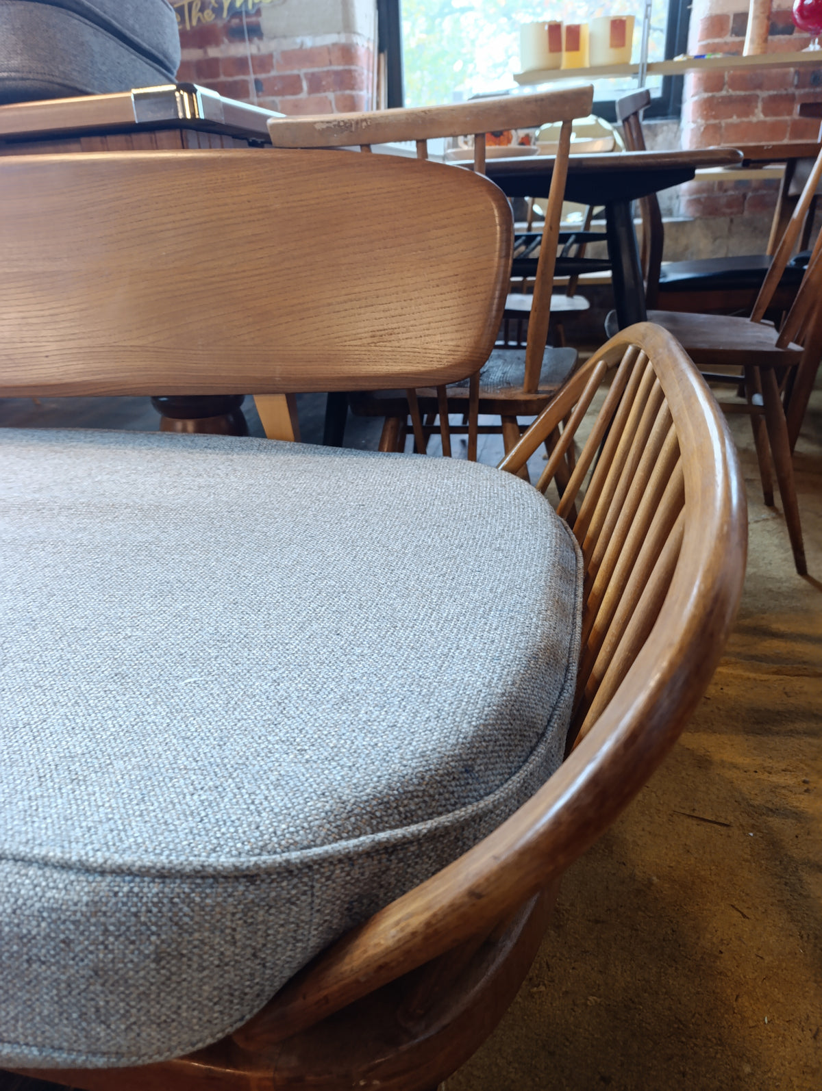 Mid-Century Ercol Daybed with Newly Upholstered Wool Cushions