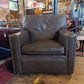Chelsea-Made Brown Leather Club Armchair, late 1970s