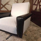 Italian-Style Swivel Lounge Chair with New Upholstery, 1950s — photograph 3