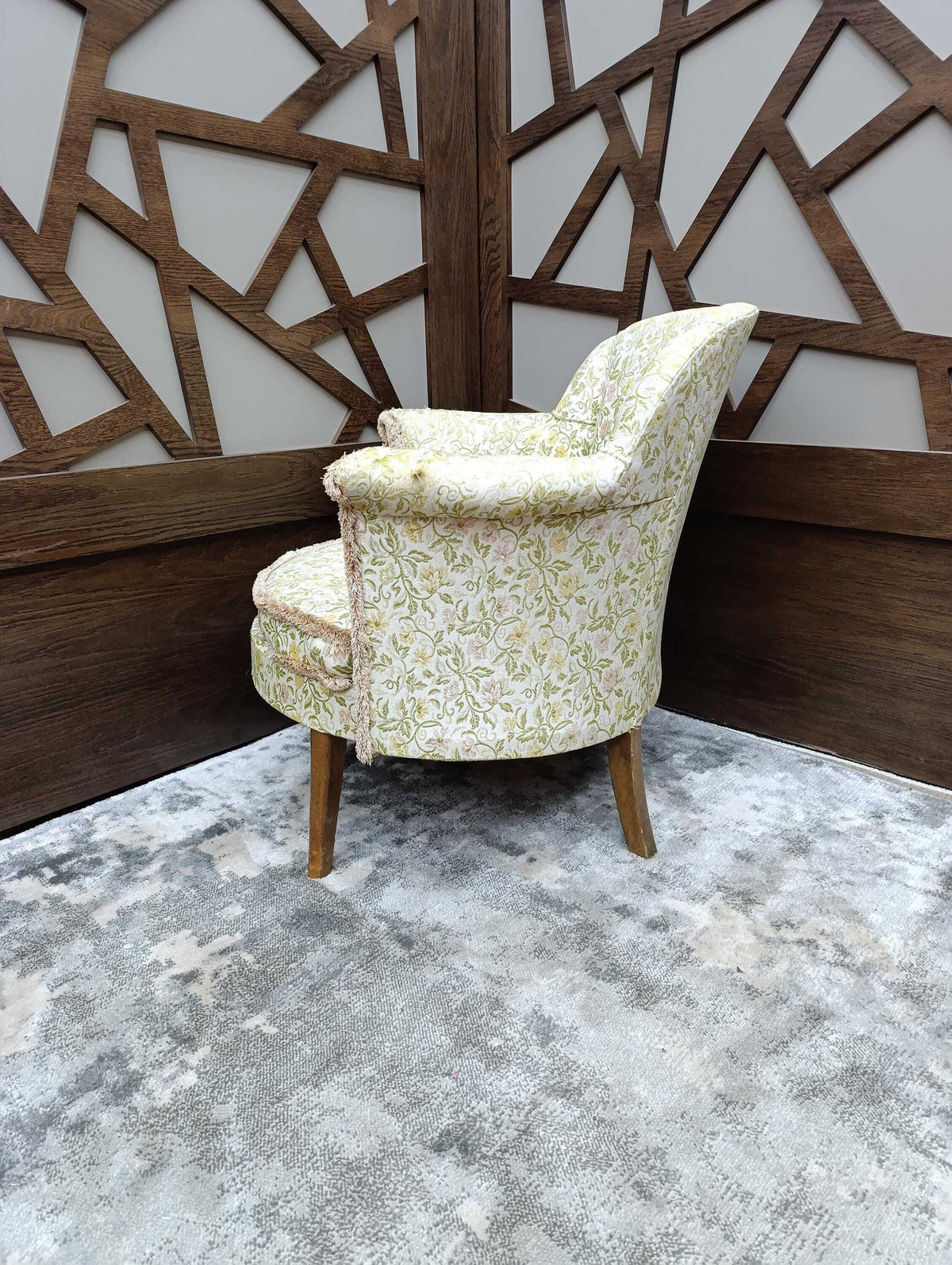 Sprung Tub Armchair for Reupholstery, circa 1950s — photograph 3