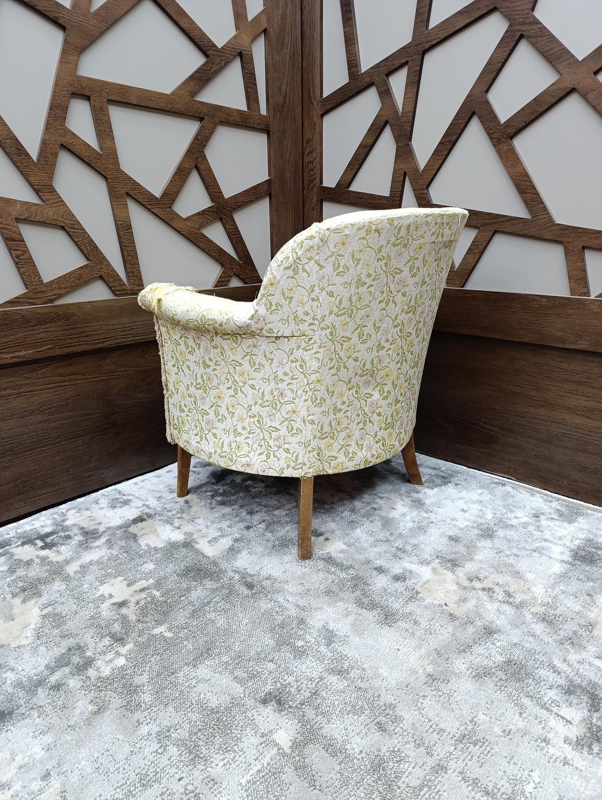 Sprung Tub Armchair for Reupholstery, circa 1950s — photograph 4