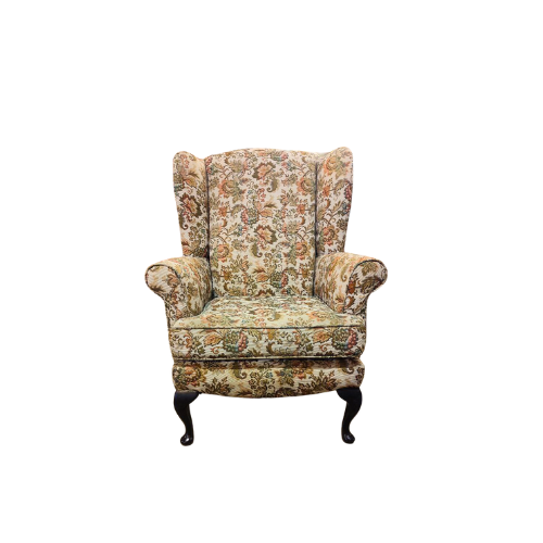 Refreshed Vintage Suite | Christie Tyler | Queen Anne Wingback Chairs