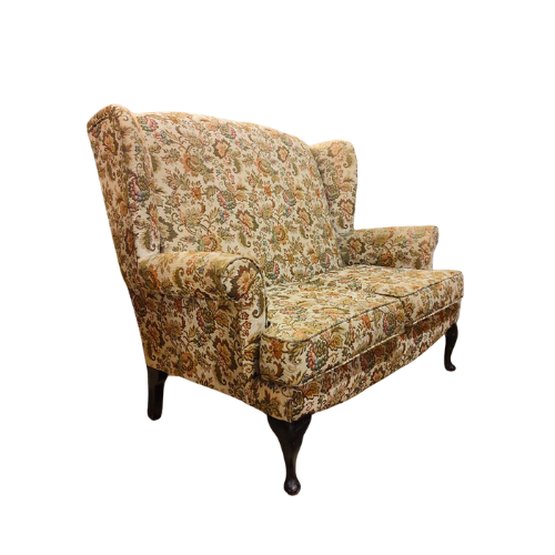 Refreshed Vintage Suite | Christie Tyler | Queen Anne Wingback Chairs