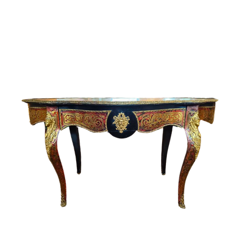 A Legacy of Exquisite Craft: French Boulle Center Table, Ex-Field Hall (Mid-19th Century)