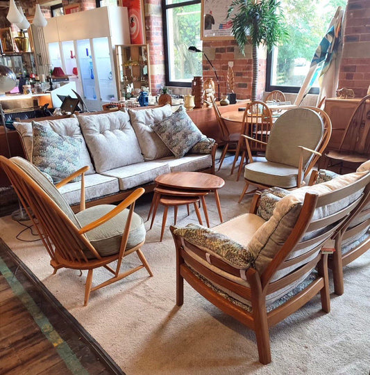 Luxurious Ercol Elegance: Opulent Three-Piece Suite & More