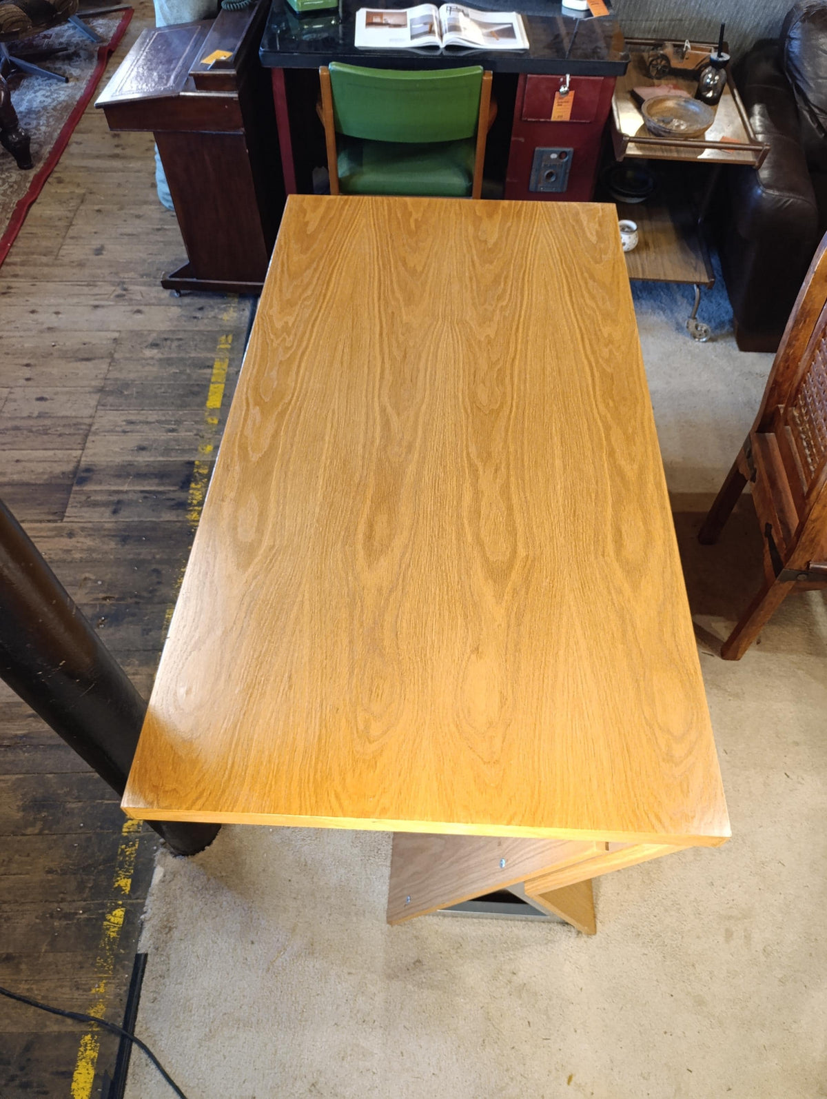 Fray Design Bespoke Oak and Steel Executive Desk, 150 cm — photograph 6