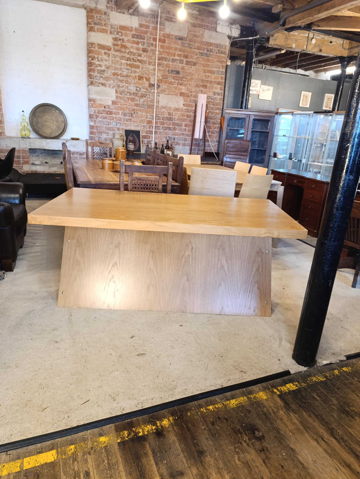 Fray Design Bespoke Oak and Steel Executive Desk, 150 cm — photograph 12