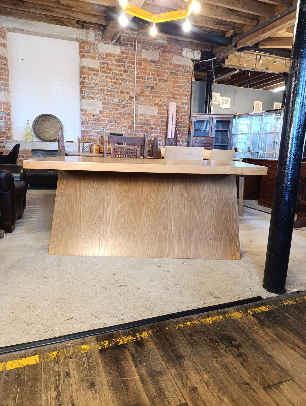 Fray Design Bespoke Oak and Steel Executive Desk, 150 cm — photograph 10