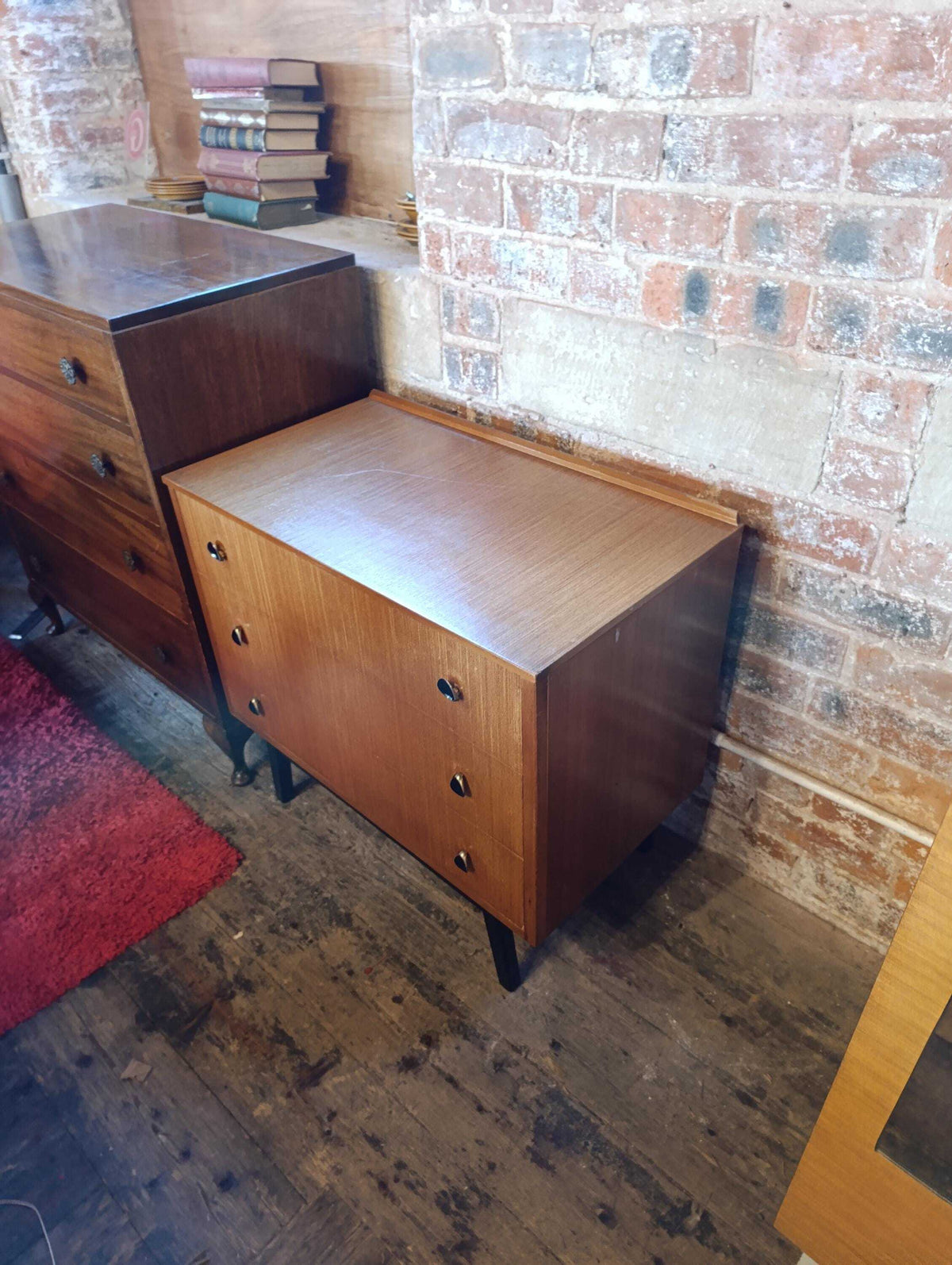 Austinsuite Teak Chest of Drawers with Teardrop Handles, 1960s — photograph 3