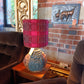Bernard Rooke Brutalist Studio Pottery Table Lamp with Shade — photograph 1