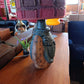 Bernard Rooke Brutalist Studio Pottery Table Lamp with Shade — photograph 4