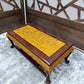 Chinoiserie Coffee Table with Carved Relief Panel — photograph 2