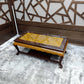 Chinoiserie Coffee Table with Carved Relief Panel — photograph 6