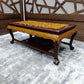 Chinoiserie Coffee Table with Carved Relief Panel — photograph 1
