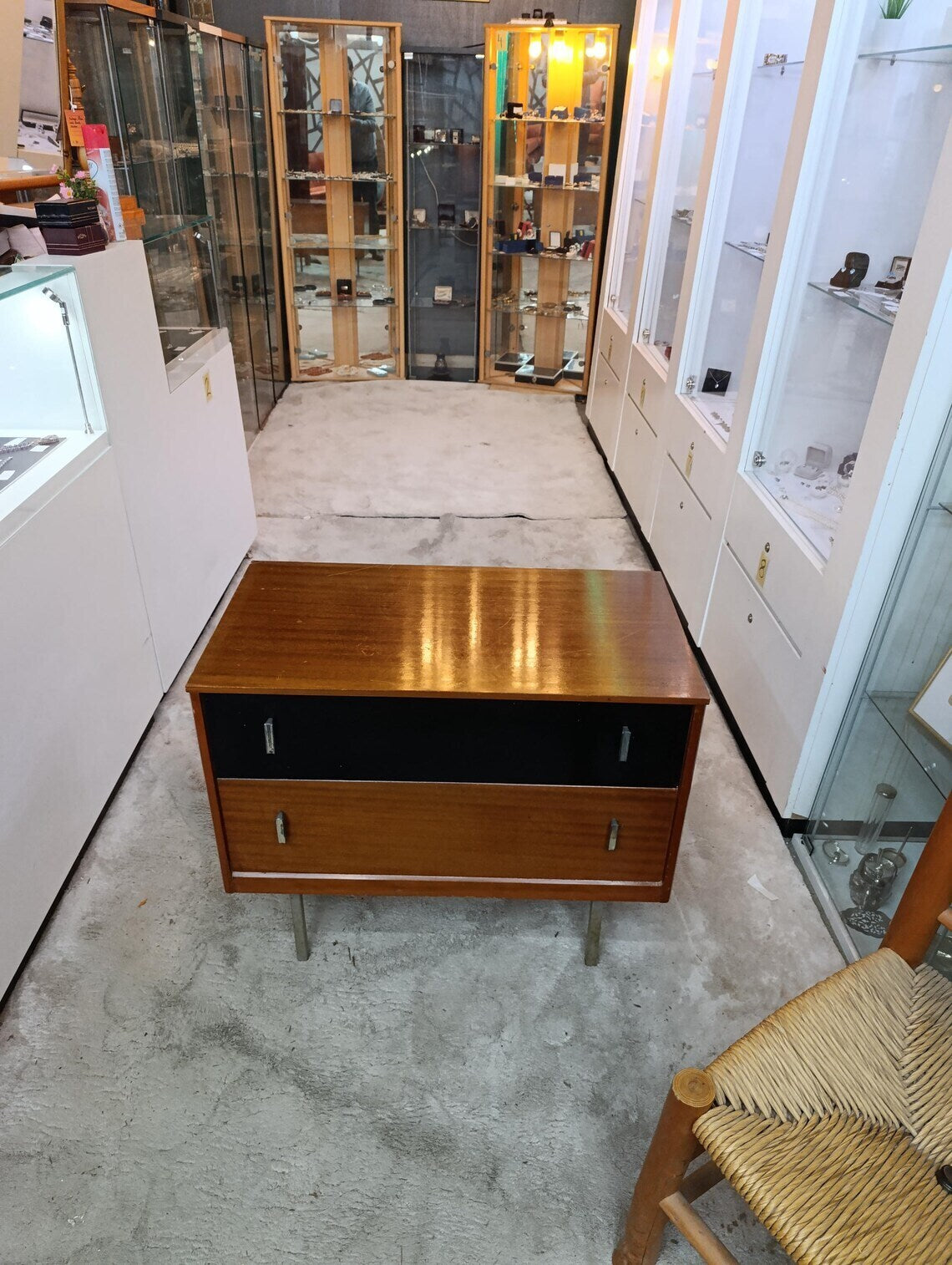 Lebus Teak and Ebonised Two-Drawer Chest, early 1960s — photograph 9