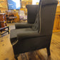 Newly Upholstered Chesterfield Queen Anne Chair (Three Available)