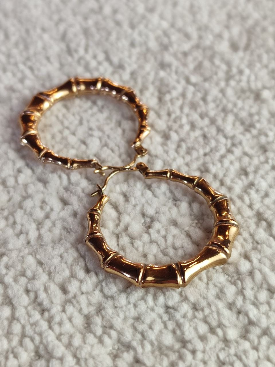 Elegant Vintage 9ct Gold Hoop Earrings | Timeless Beauty | Excellent Condition