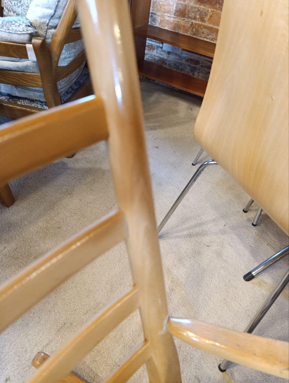 Mid-Century 1960s Scandart Rocking Chair in Beechwood