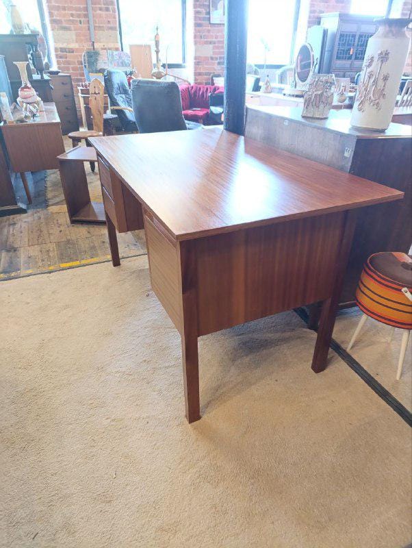Vintage 1970s Mid-Century Teak Desk by Verco - Sleek & Functional