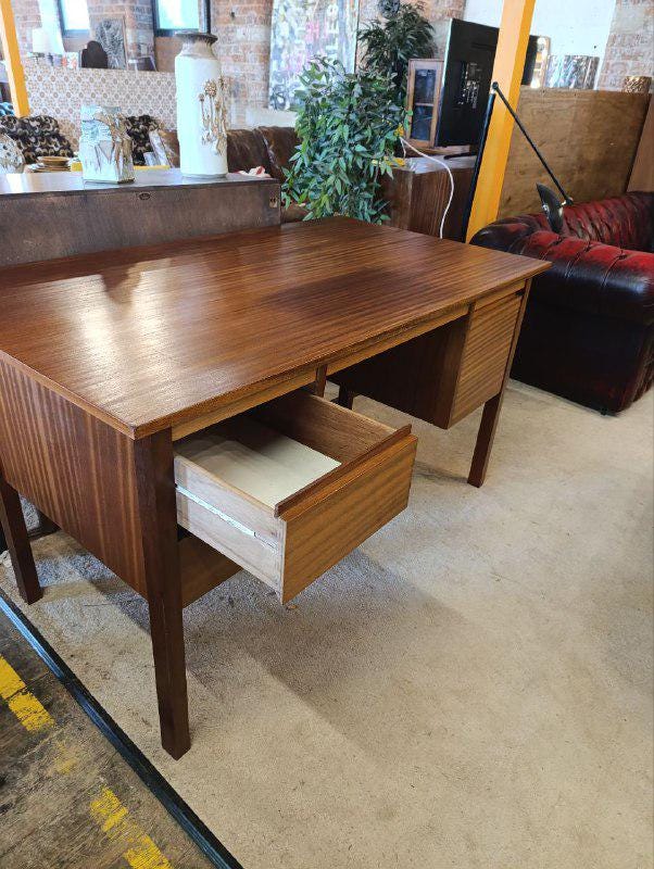 Vintage 1970s Mid-Century Teak Desk by Verco - Sleek & Functional
