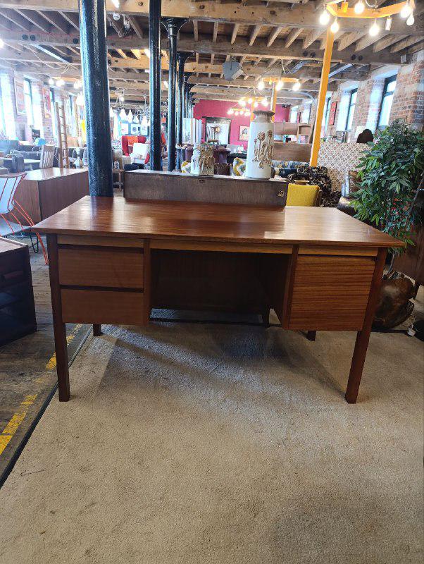 Vintage 1970s Mid-Century Teak Desk by Verco - Sleek & Functional