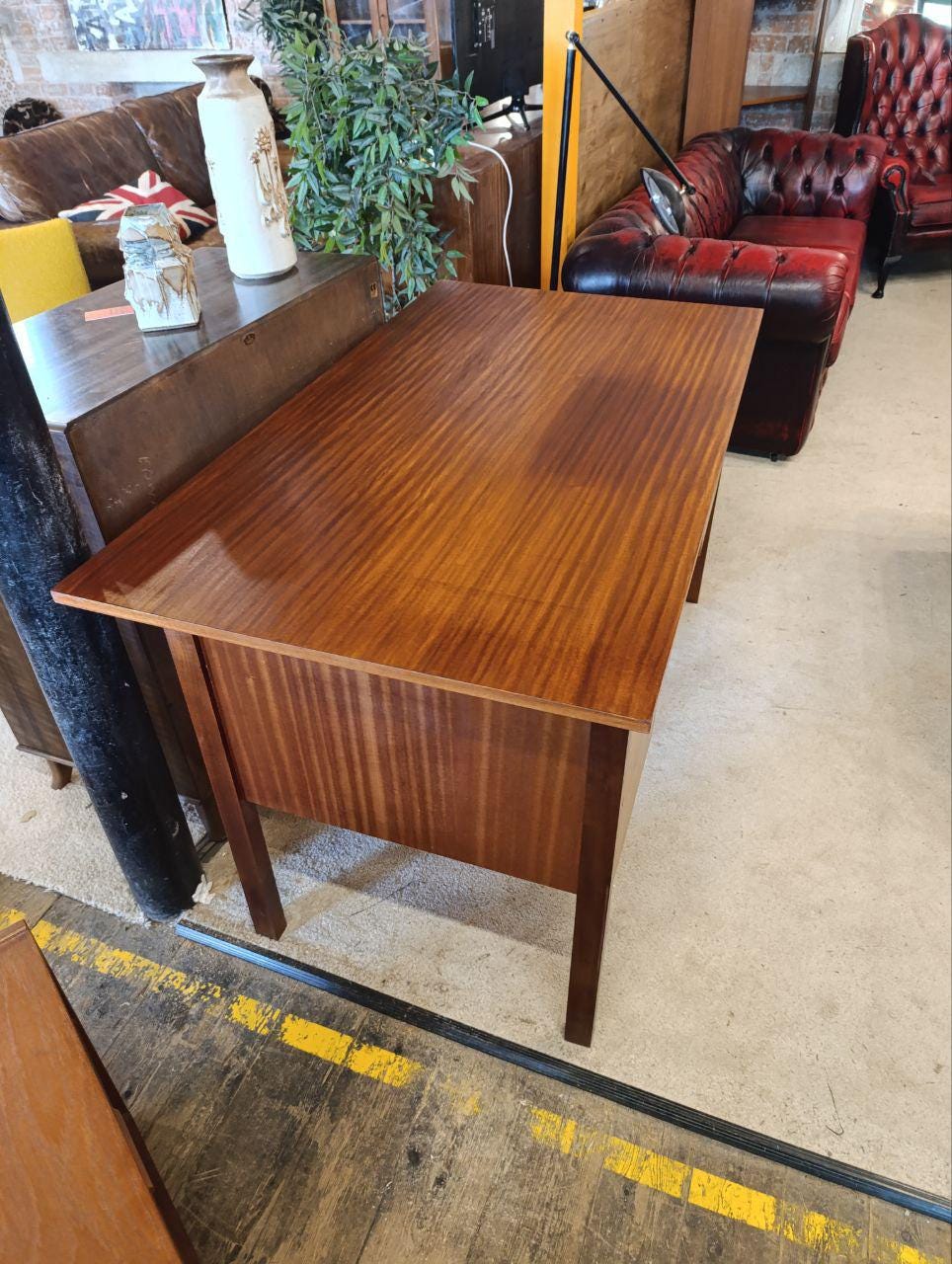 Vintage 1970s Mid-Century Teak Desk by Verco - Sleek & Functional